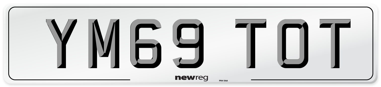 YM69 TOT Number Plate from New Reg